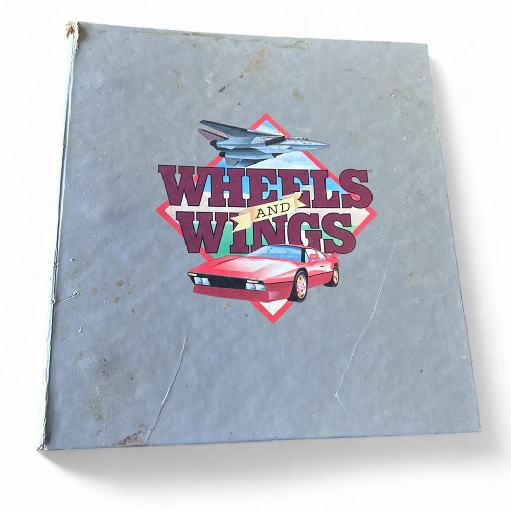Vintage Wheels & Wings Newfield Aviation Binder Retro Futurist Ephemera Archive